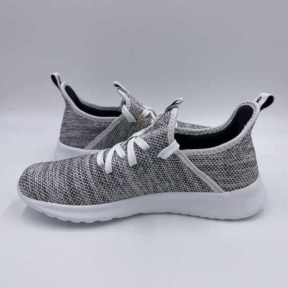 adidas Cloudfoam Pure Grey / White Womens Shoes - Picture 2 of 8